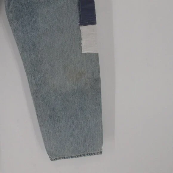 NWT Polo Ralph Lauren Jeans Womens 29 L27 Avery Boyfriend Patchwork Button Fly - Picture 14 of 16